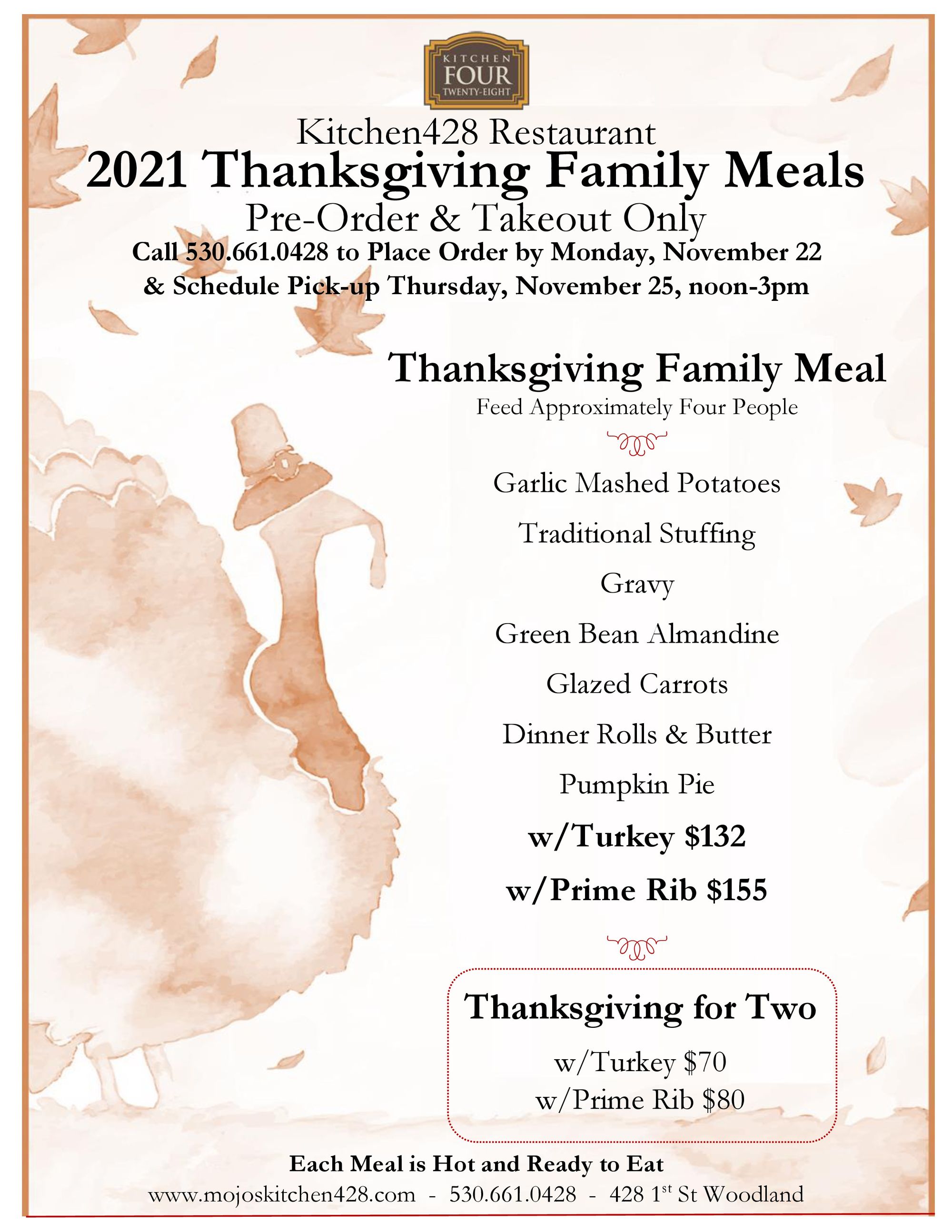 Thanksgiving Curbside Takeout